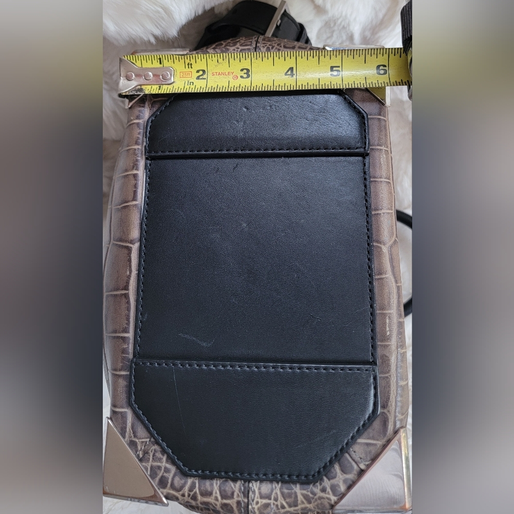 Alexander Wang Gray and Black Crocodile Textured Tote - Picture 5 of 7
